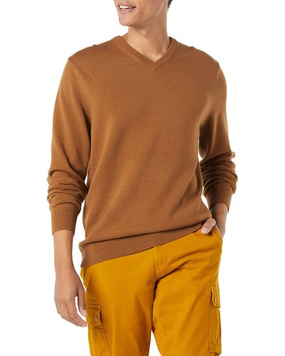 Amazon Essentials Pullover Mit V-Ausschnitt - Orange