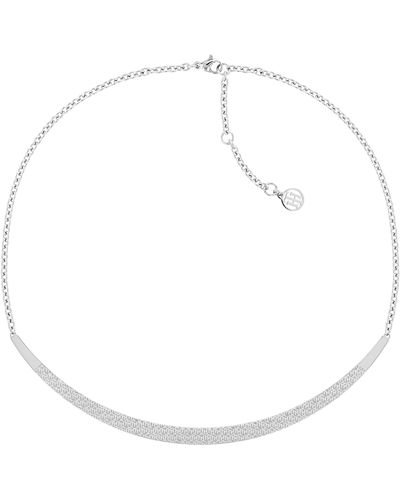 Tommy Hilfiger Jewellery Stainless Steel Pendant Necklace - White