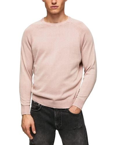 Pepe Jeans James Crew Long Sleeves Knits - Rosa