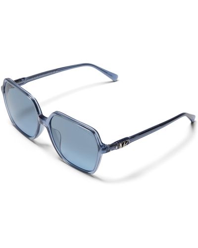 Michael Kors 0MK2196U 39568F Sonnenbrille Transparent Blau - Weiß