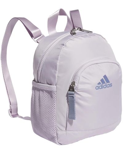 adidas Linear Mini Backpack Small Travel Bag - Purple