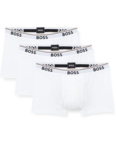 BOSS BOSS Trunk 3P Power Boxers A Pantalones Cortos - Blanco