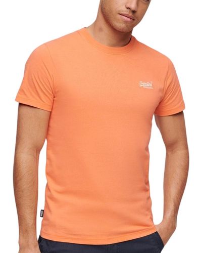Superdry Essential Logo Emb Tee Hemd - Orange