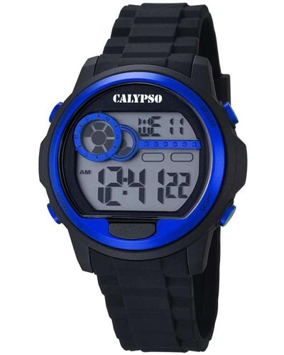 Calypso St. Barth Watch Unisex Digital Black Blue - K5667-3