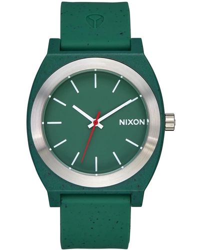 Nixon Analog Quarz Uhr mit Silikon Armband A1361-5137-00 - Grün