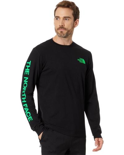 The North Face Long Sleeve Sleeve Hit Graphic Tee - Black