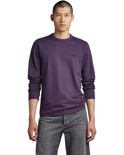 G-Star RAW Aviaton Lightweight Sweatshirt - Purple