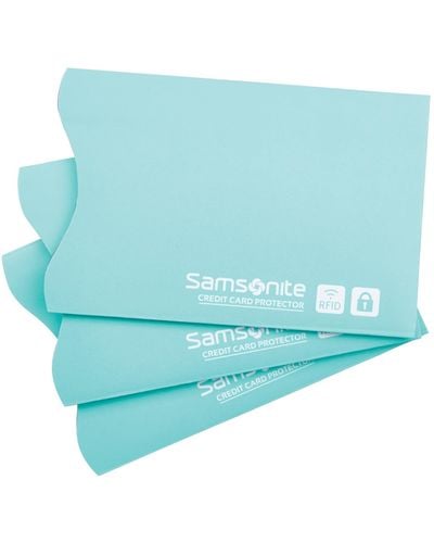 Samsonite ® Lot de 3 pochettes RFID Turquoise - Bleu
