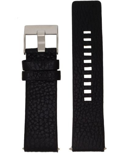 DIESEL Uhrband Wechselarmband LB-DZ7345 Original Ersatzband DZ 7345 Uhrenarmband Leder 26 mm Schwarz