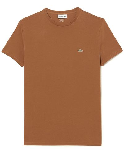 Lacoste Th6709 Turtle Neck T-Shirt - Braun