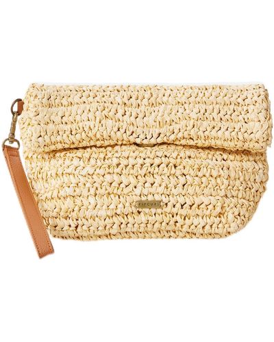 Rip Curl Essentia Straw Wallet One Size - Natural
