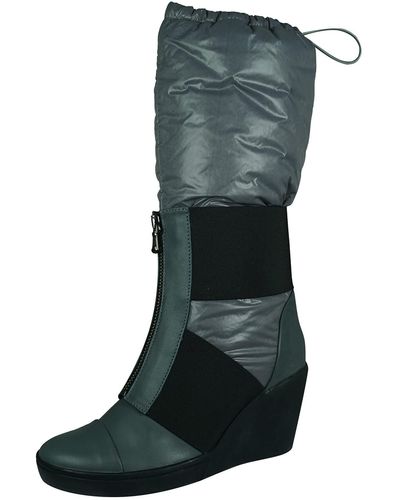 PUMA Hussein Chalayan Strelka Wedge Knee High Boots-grey-5 - Green
