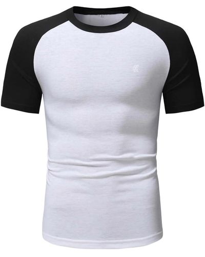 French Connection Short Sleeve Raglan Tee Shirt X-large - Black