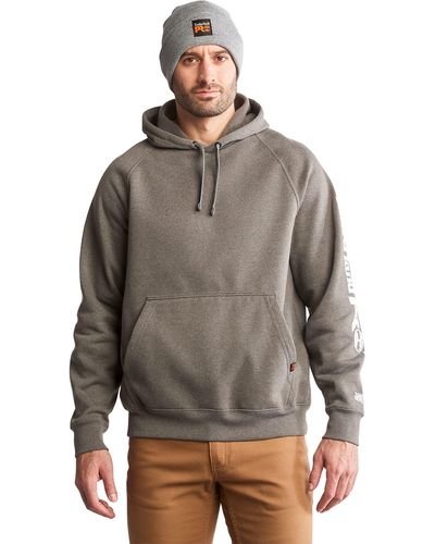 Timberland Mens Honcho Sport Pullover Hooded Sweatshirt - Gray