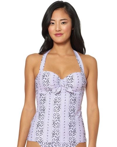 Jessica Simpson Mix N Match Bandana Print Swimsuit Separates (Top