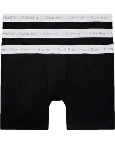 Calvin Klein Low Rise - Trunks 3 Pack - Signature Tailleband Elastisch - Zwart/zwart
