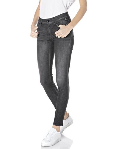 Replay Luzien Rose Label Jeans - Black