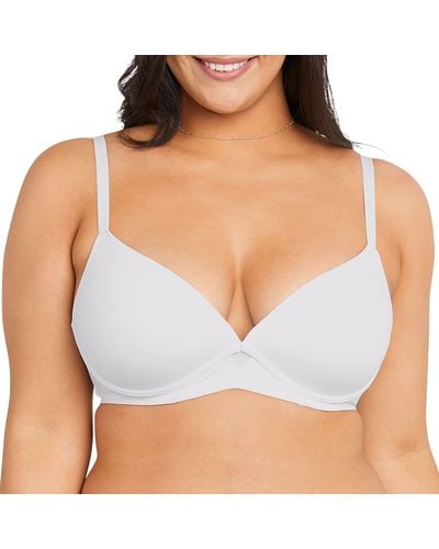 Maidenform One Fab Fit Wireless Demi Bra With Convertible Straps And Lightly Lined Cups - White