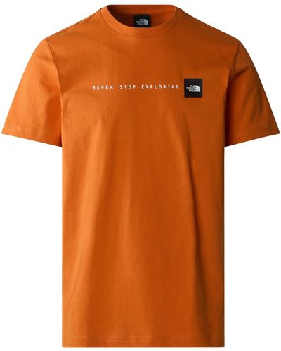 The North Face Never Stop Exploring T-Shirt Desert Rust XL - Arancione