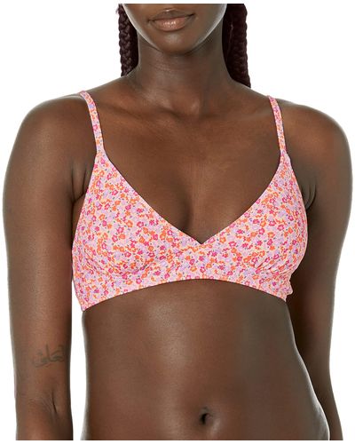 Amazon Essentials Light-support Classic Bikini Swimsuit Top - Brown