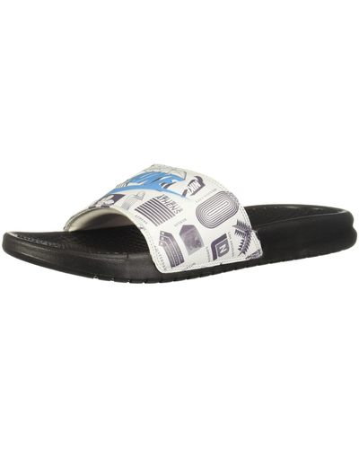 Nike Benassi Jdi Print Strandschoenen En Zwembad - Meerkleurig