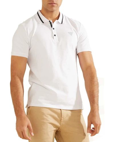 Guess Short Sleeve Lyle Polo - White