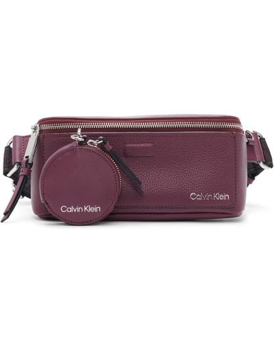Calvin Klein Belt Bag Millie Novelty Heuptas - Paars