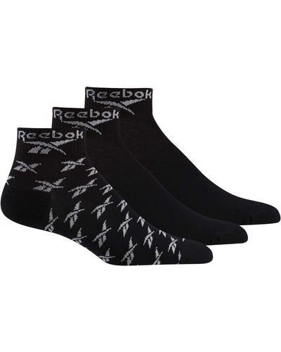 Reebok Socken lot de 3 paires de chaussettes ankle - Schwarz