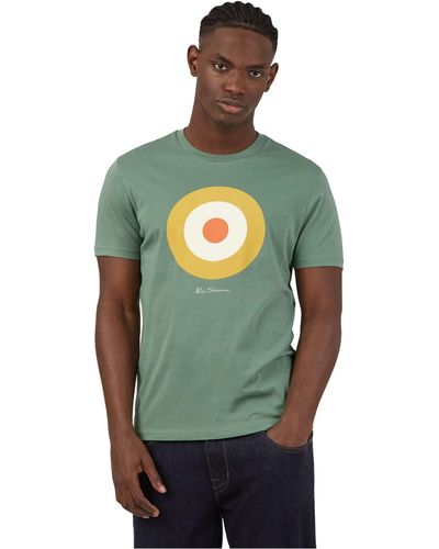 Ben Sherman T-shirt à manches courtes avec imprimé graphique pour homme - Vert