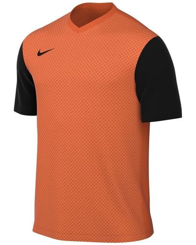 Nike Short Sleeve Top M Nk Df Tiempo Prem Ii Jsy Ss - Oranje