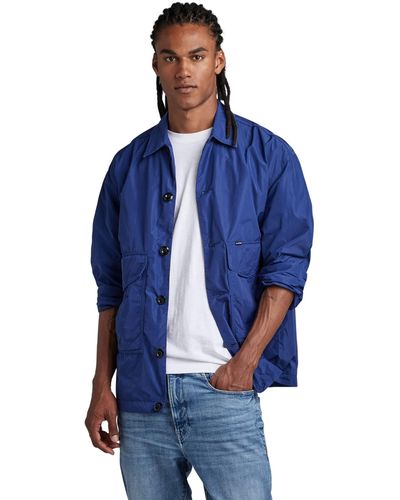 G-Star RAW Worker Oversized Overshirt - Blue