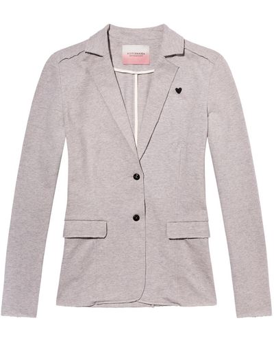 Scotch & Soda Maison Sweat Blazer Anzugjacke - Grau