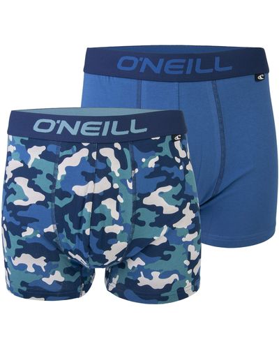O'neill Sportswear | Boxer-Short | Basic-Line | 2er Set | für jeden Tag - Blau