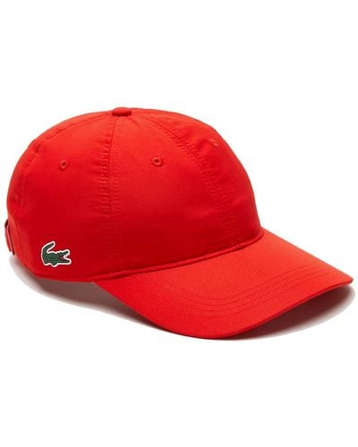Lacoste Rk2662 Caps And Hats - Red