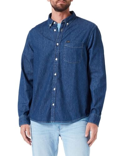 Lee Jeans Button DOWN Shirt - Blau