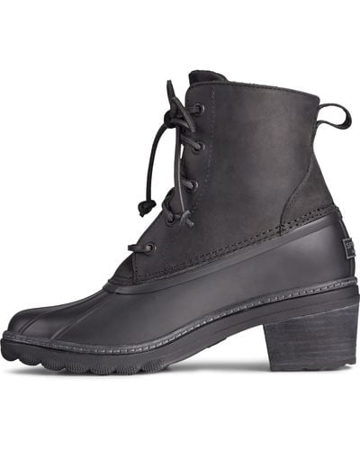 Sperry Top-Sider Saltwater Heel Rain Boot - Black