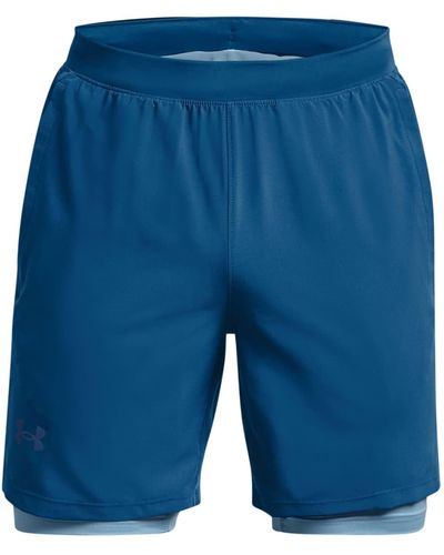 Under Armour Launch Run 7-inch 2-in-1 Shorts, - Blue
