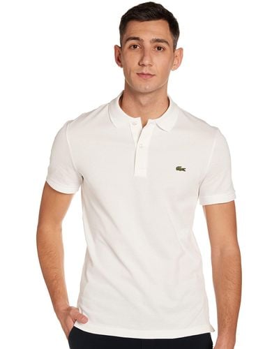 Lacoste Slim Fit Short Sleeve Collared Blue S Polo Shirt Ph4012 Euy for Men  | Lyst UK