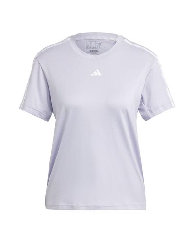 adidas Originals IC5042 TR-ES 3S T T-Shirt Mujer Silver Dawn/White Tamaño XL - Morado