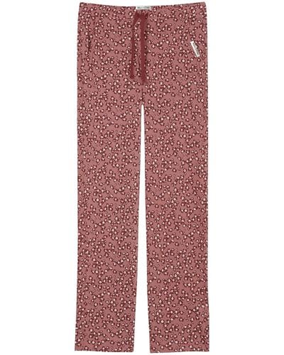 Marc O' Polo Body & Beach Pantalon W Bas de Pyjama - Rouge
