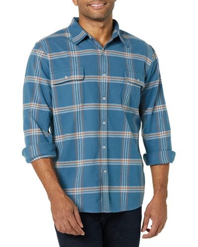 Goodthreads Slim-fit Long-sleeve Stretch Flannel Shirt - Blue