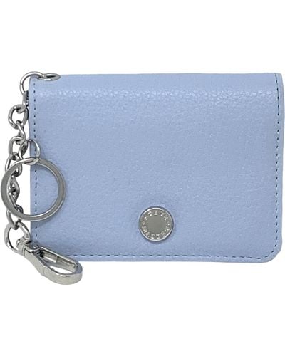 Steve Madden Bfold Clip On Card Case Wallet With Keyring - Blue