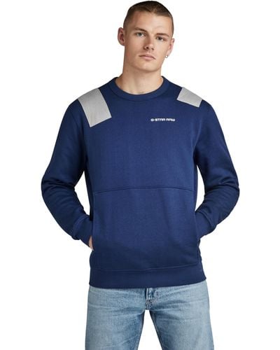 G-Star RAW Flight Deck R Sweat - Blauw