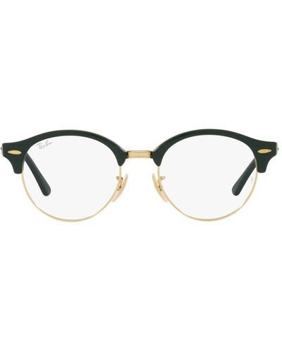Ray-Ban Rx4246v Clubround Round Prescription Eyewear Frames - Black