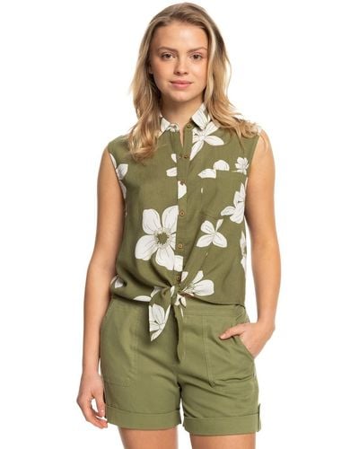 Roxy Sleeveless Shirt For - Sleeveless Shirt - - M - Green