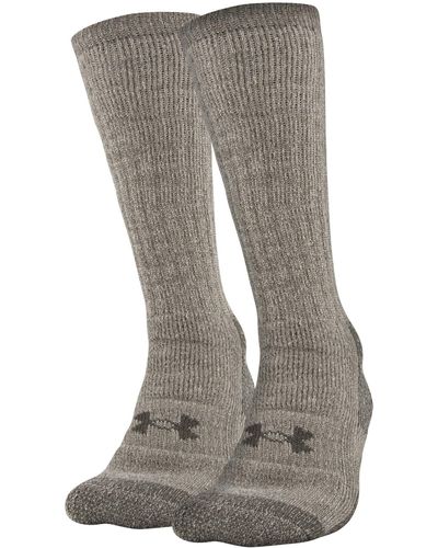 Under Armour Adult Hitch Coldgear Boot Socks - Grey