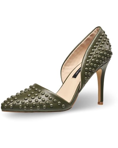 Closed toe slip on cheap heels