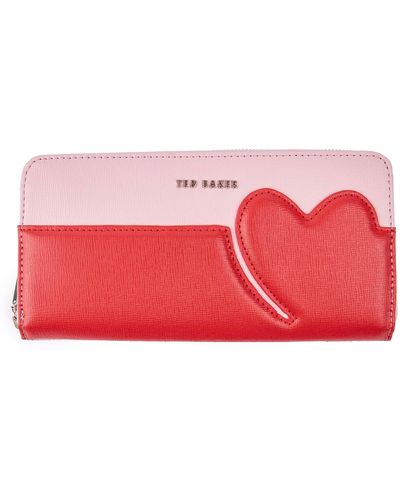 Ted Baker Hunieh Geldbörse Taschen Und Geldbörsen Rosa ONE Size - Rot