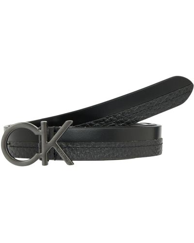 Calvin Klein Cinturón de Mezcla de rebloqueo de 20 mm - Negro