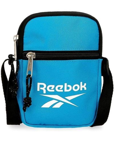 Reebok Boston Shoulder Bag Small Blue 12x17x2,5 Cms Polyester